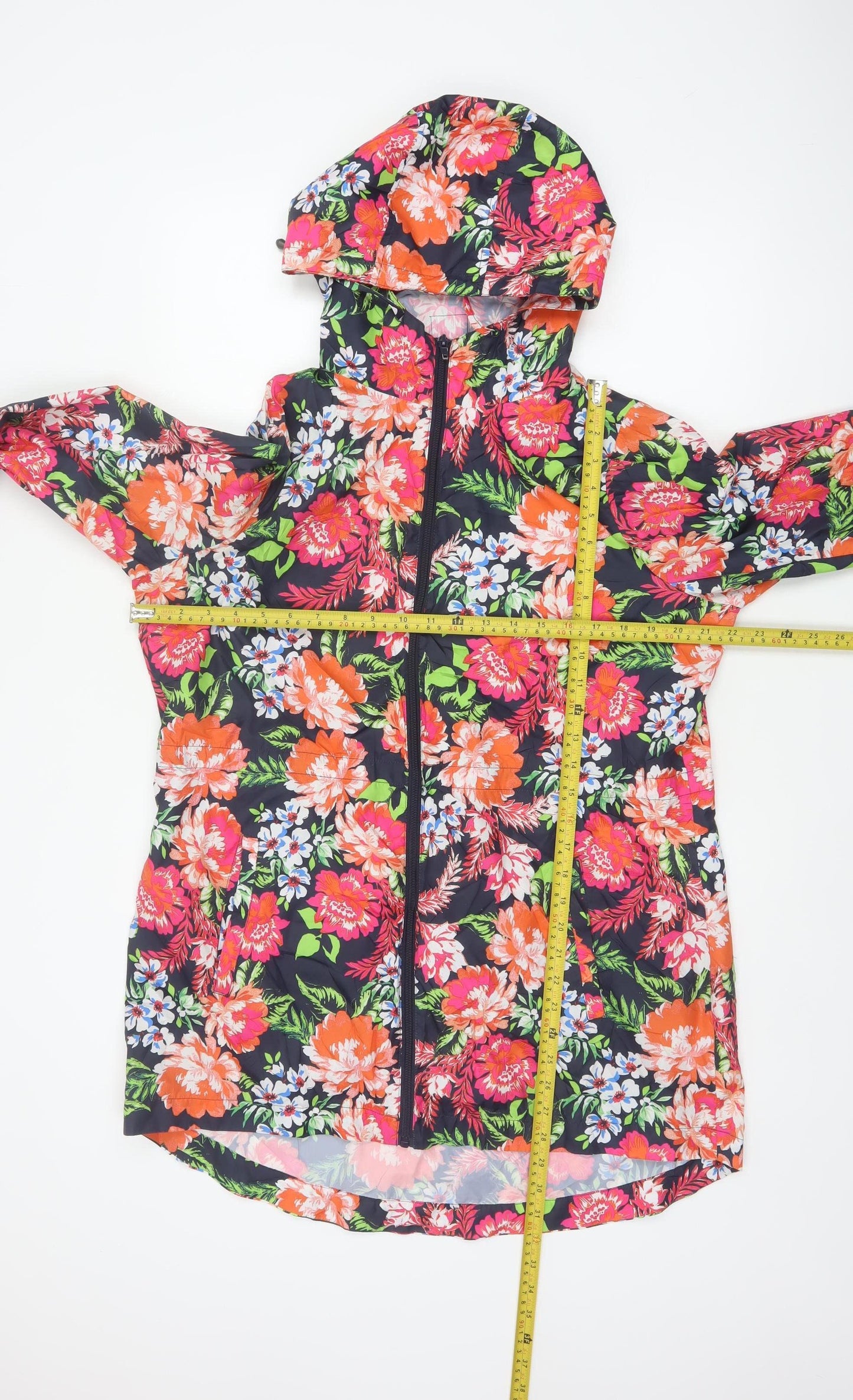 Marks & Spencer Women's Multicoloured UK 14 Floral Hooded Basic Jacket