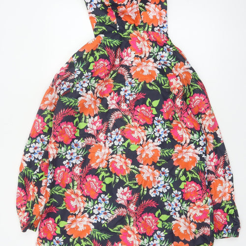 Marks & Spencer Women's Multicoloured UK 14 Floral Hooded Basic Jacket