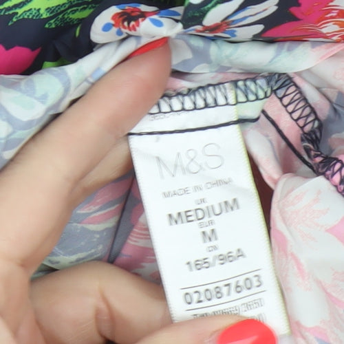Marks & Spencer Women's Multicoloured UK 14 Floral Hooded Basic Jacket