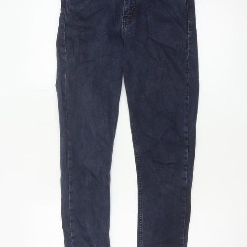 Topshop Women's Blue UK 10 Jamie High Rise Skinny Jeans W28 L32