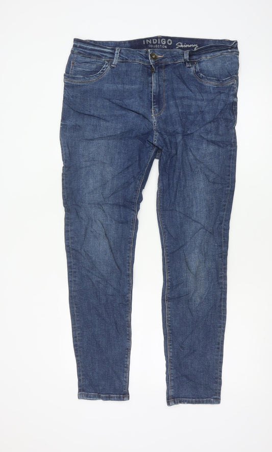 M&S Women’s Blue UK 16 Indigo Collection Skinny Stretch Jeans