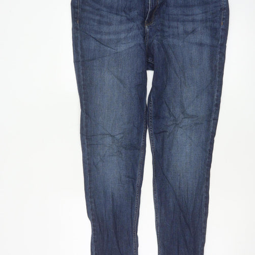 Marks and Spencer Women Blue UK 16 Skinny Mid Rise Stretch Jeans