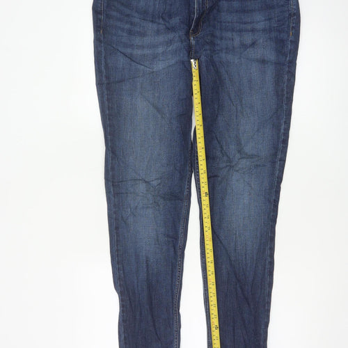 Marks and Spencer Women Blue UK 16 Skinny Mid Rise Stretch Jeans