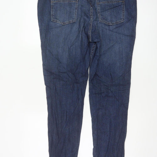 Marks and Spencer Women Blue UK 16 Skinny Mid Rise Stretch Jeans