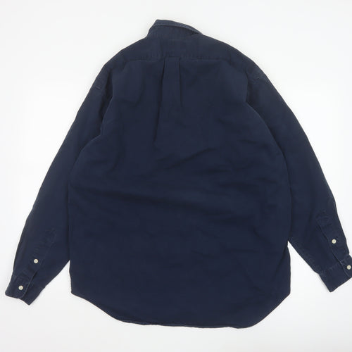 Ralph Lauren Men Blue M Blaire Classic Fit Button Down Cotton Shirt