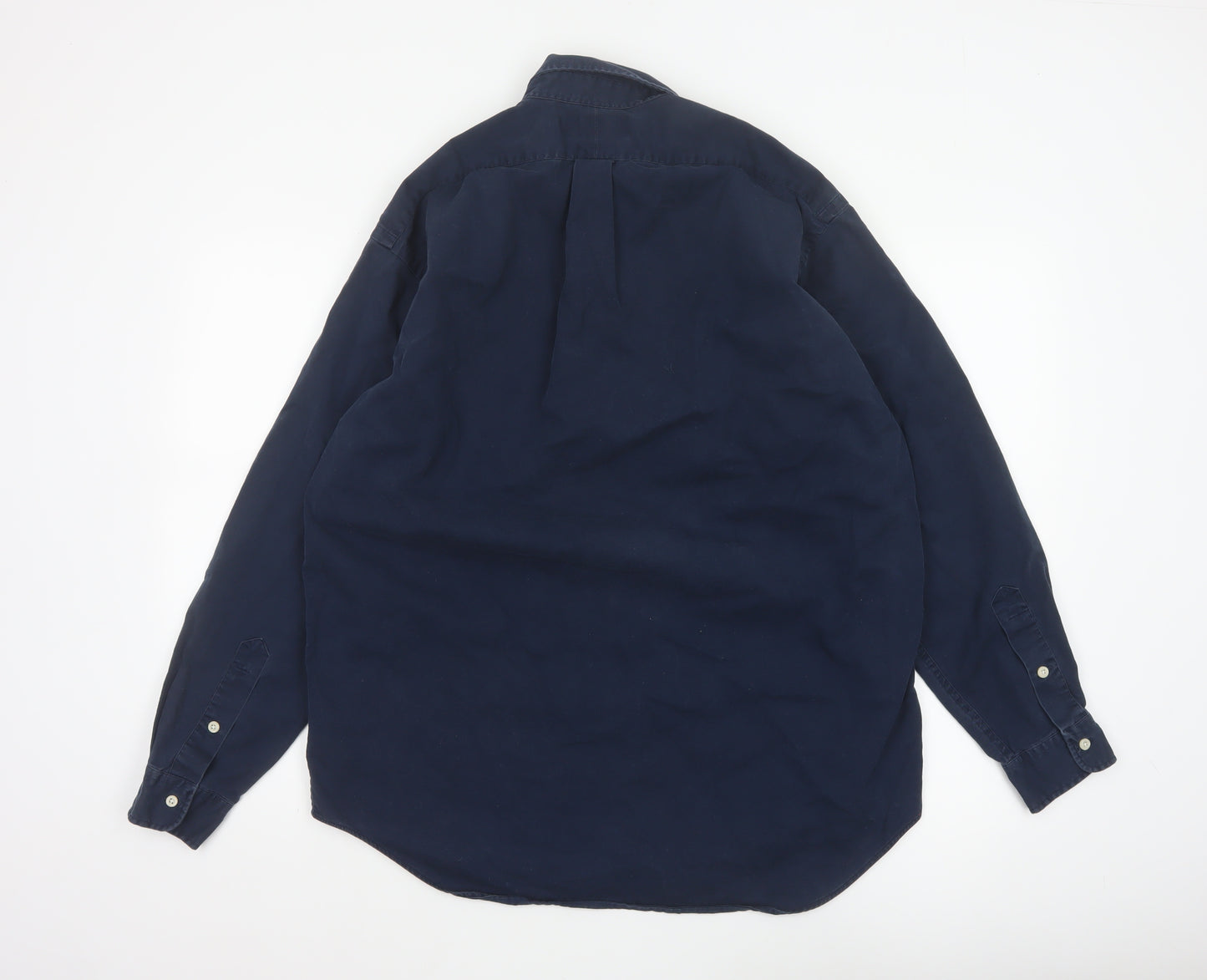 Ralph Lauren Men Blue M Blaire Classic Fit Button Down Cotton Shirt
