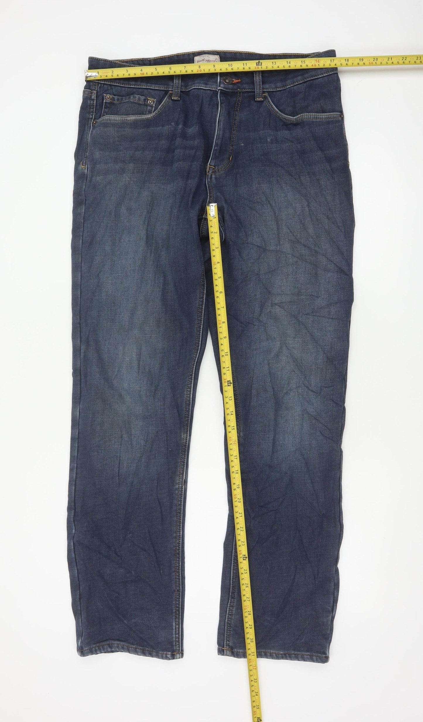 Weatherproof Men’s Blue 34x32 Regular Straight Stretch Jeans