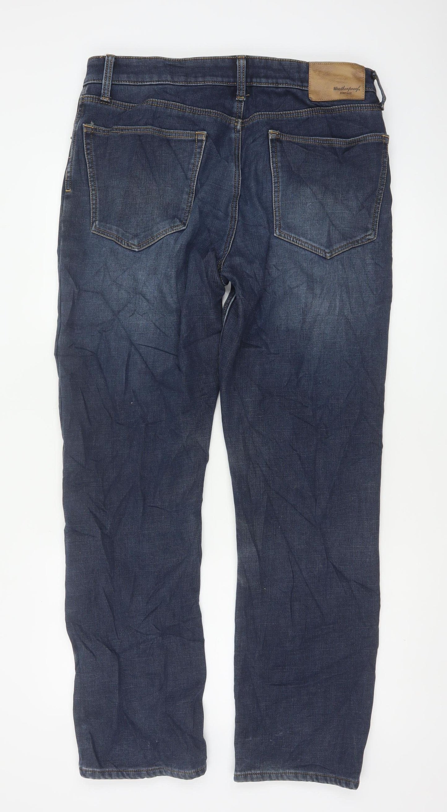 Weatherproof Men’s Blue 34x32 Regular Straight Stretch Jeans