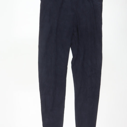 M&S Women’s Navy Blue Size 14 Stretch Skinny Leggings Regular