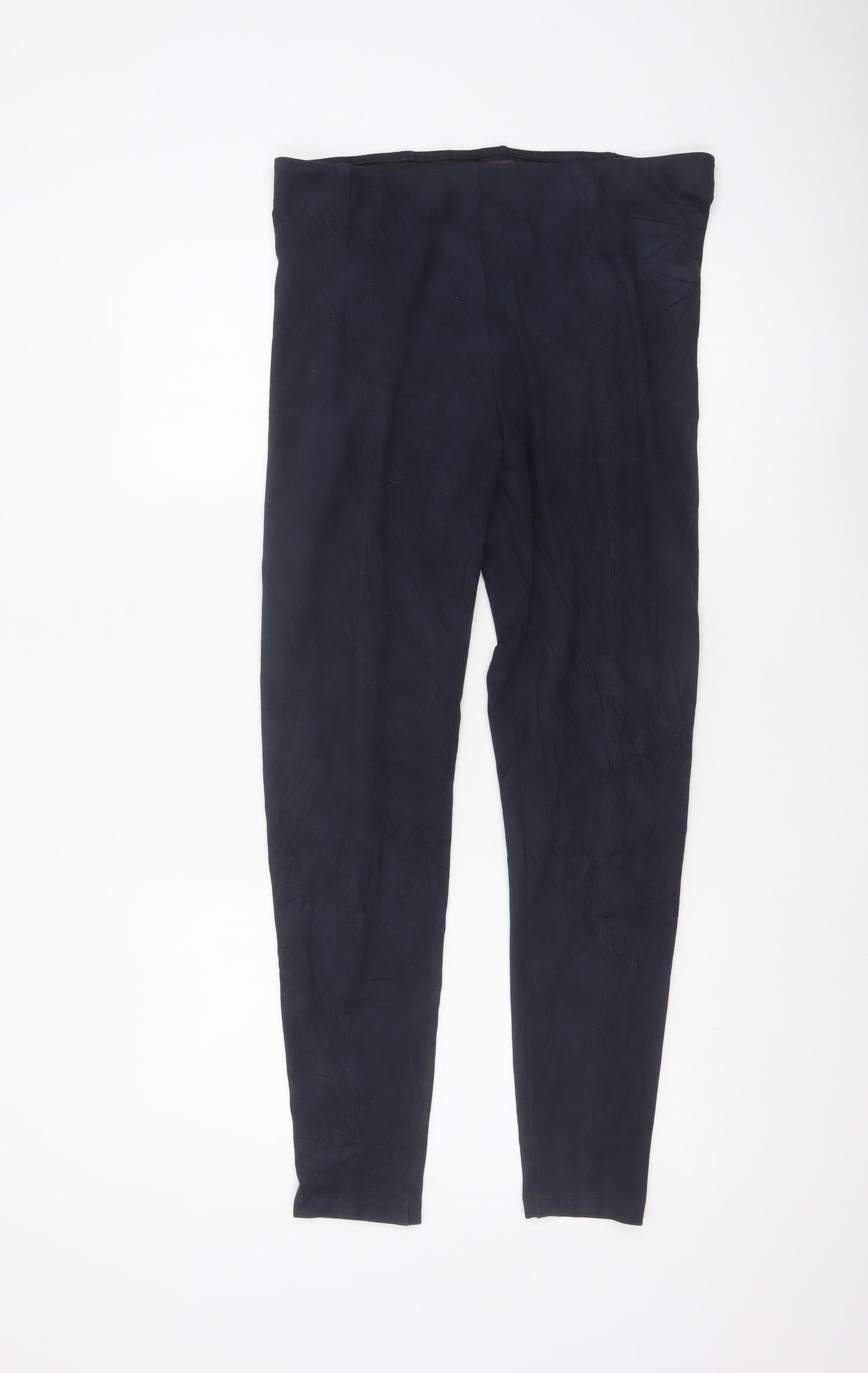 M&S Women’s Navy Blue Size 14 Stretch Skinny Leggings Regular