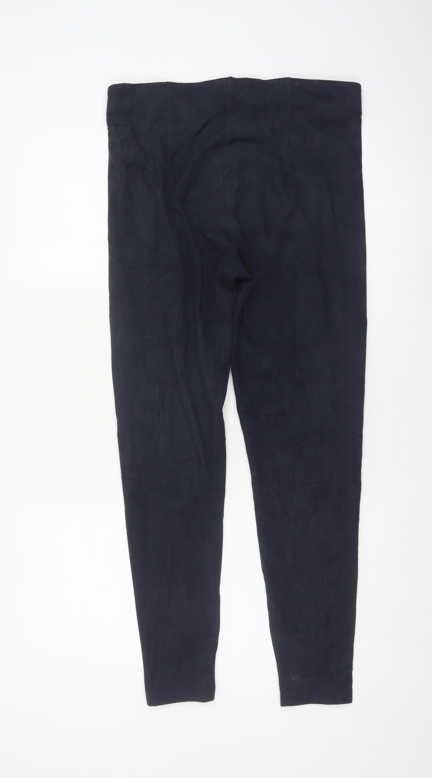 M&S Women’s Navy Blue Size 14 Stretch Skinny Leggings Regular