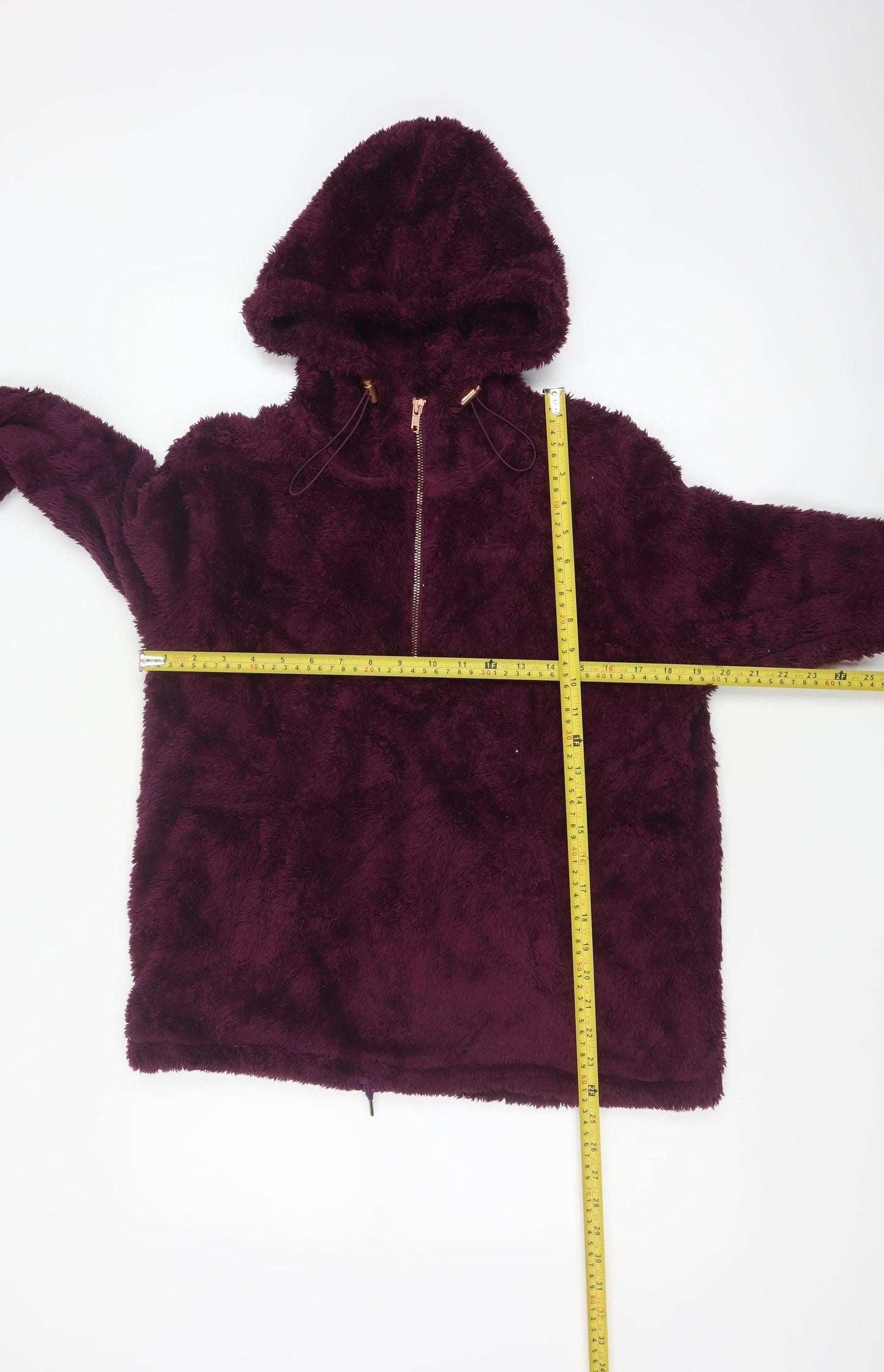 RBX Women’s Purple M Fleece 1/4 Zip Hooded Pullover Sweatshirt
