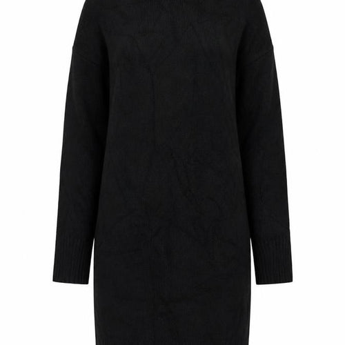 Nobody's Child Women Black S Knee Length High Neck Jumper Dress