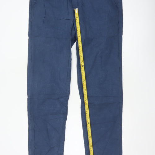 Crew Clothing Co. Men’s Blue 38 Long Cotton Straight Chino Trousers