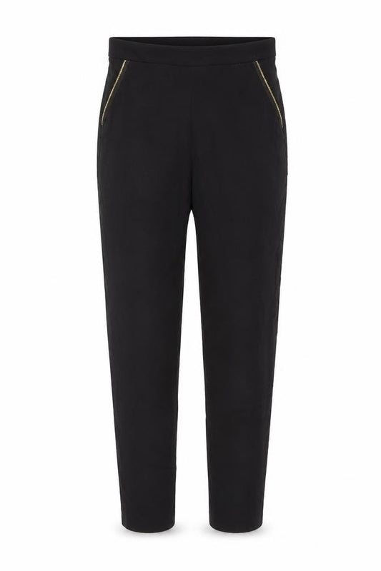 Dorothy Perkins Women’s Black UK 10 Skinny Trousers Gold Zip Pockets