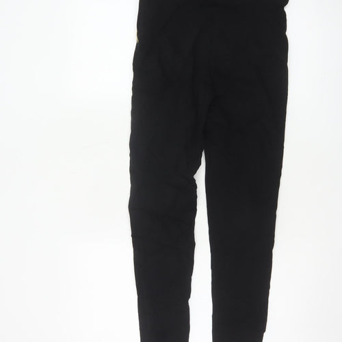 Dorothy Perkins Women’s Black UK 10 Skinny Trousers Gold Zip Pockets