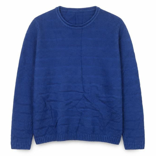 Isle Essentials Women’s Blue Knit Pullover Jumper Size S 10-12