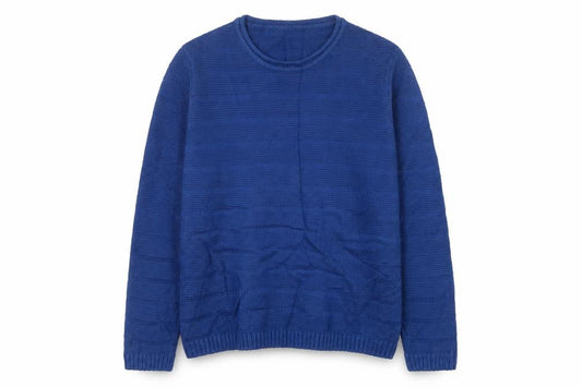 Isle Essentials Women’s Blue Knit Pullover Jumper Size S 10-12