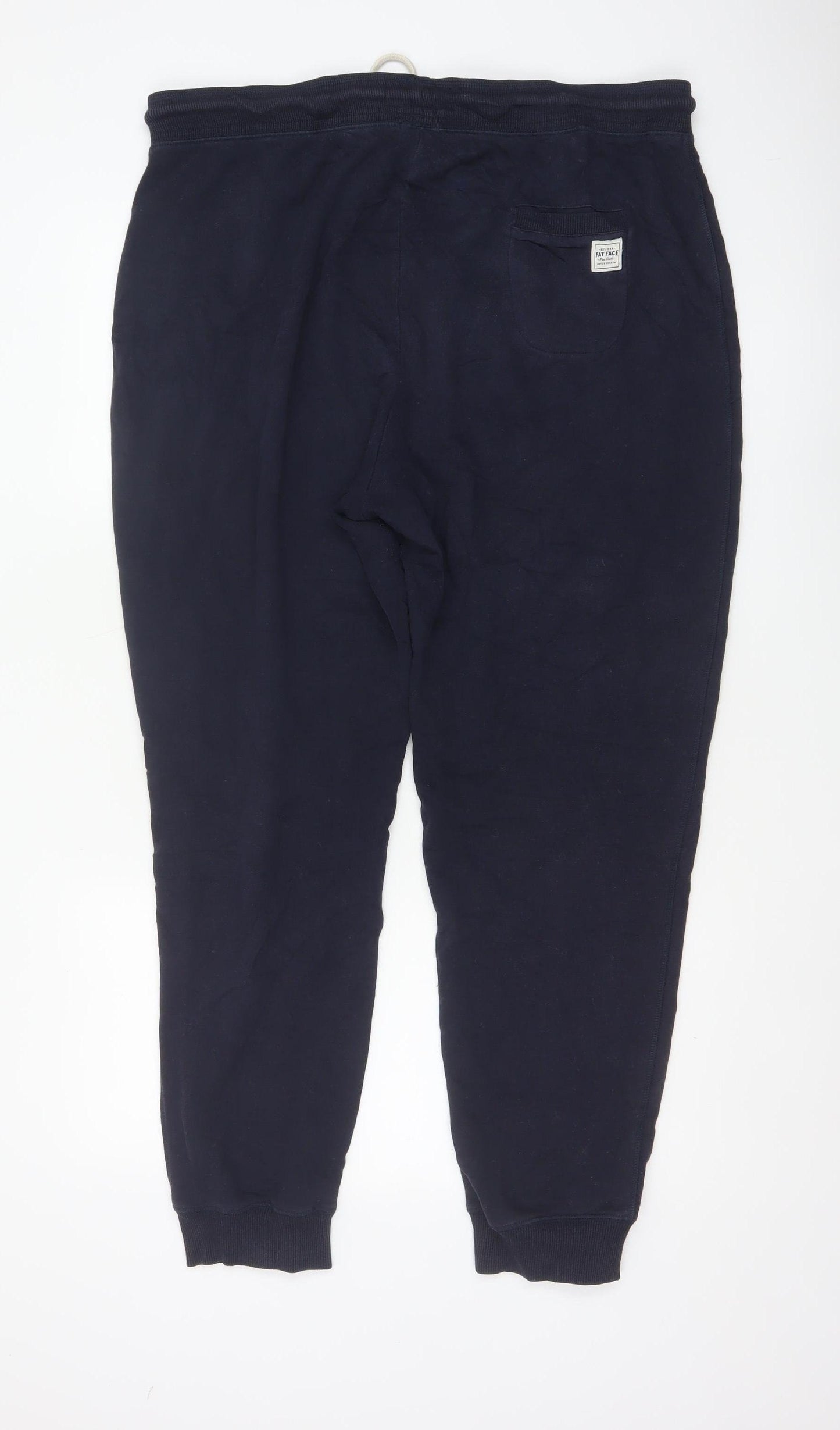 FatFace Women’s Blue Size 18 Logo Drawstring Cuffed Jogger Sweatpants