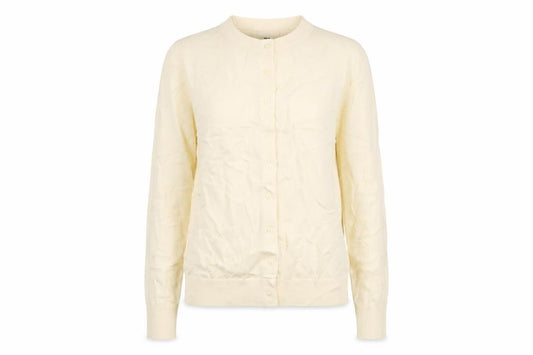 Uniqlo Women Ivory S 100% Wool Button Knit Cardigan