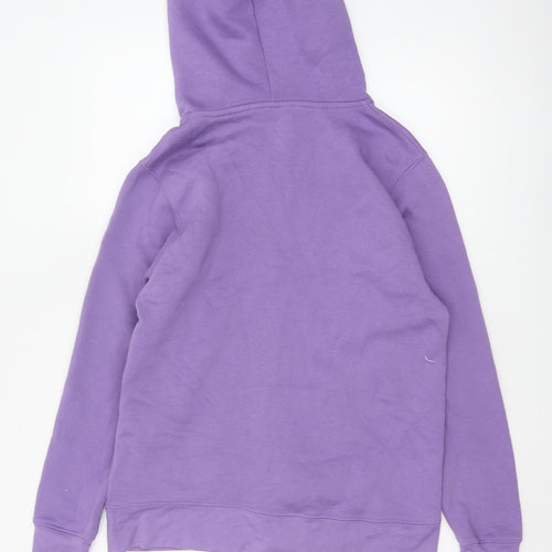 Emporio 11 Women Purple S Full Zip Hooded Fleece Hoodie