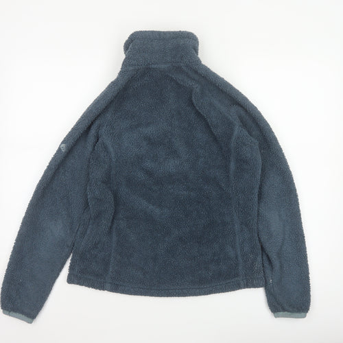 Craghoppers Women Grey UK 10 1/4 Zip Fleece Pullover Sweatshirt