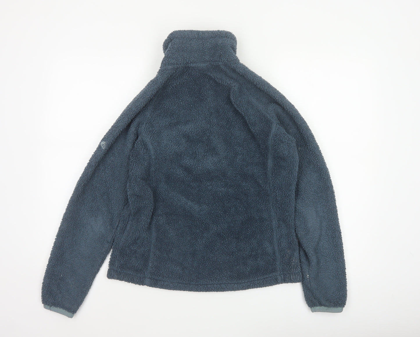 Craghoppers Women Grey UK 10 1/4 Zip Fleece Pullover Sweatshirt