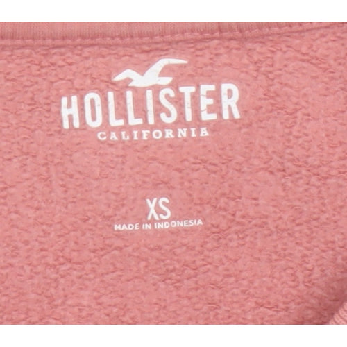 Hollister Women’s Pink XS Pullover Crew Neck Sweatshirt Fleece