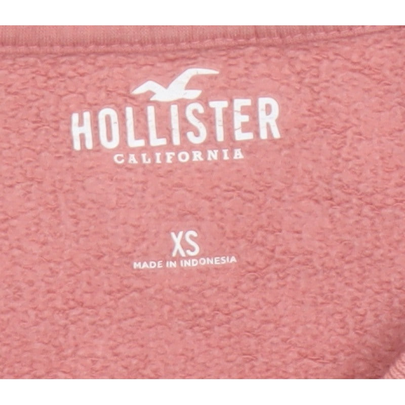 Hollister Women’s Pink XS Pullover Crew Neck Sweatshirt Fleece
