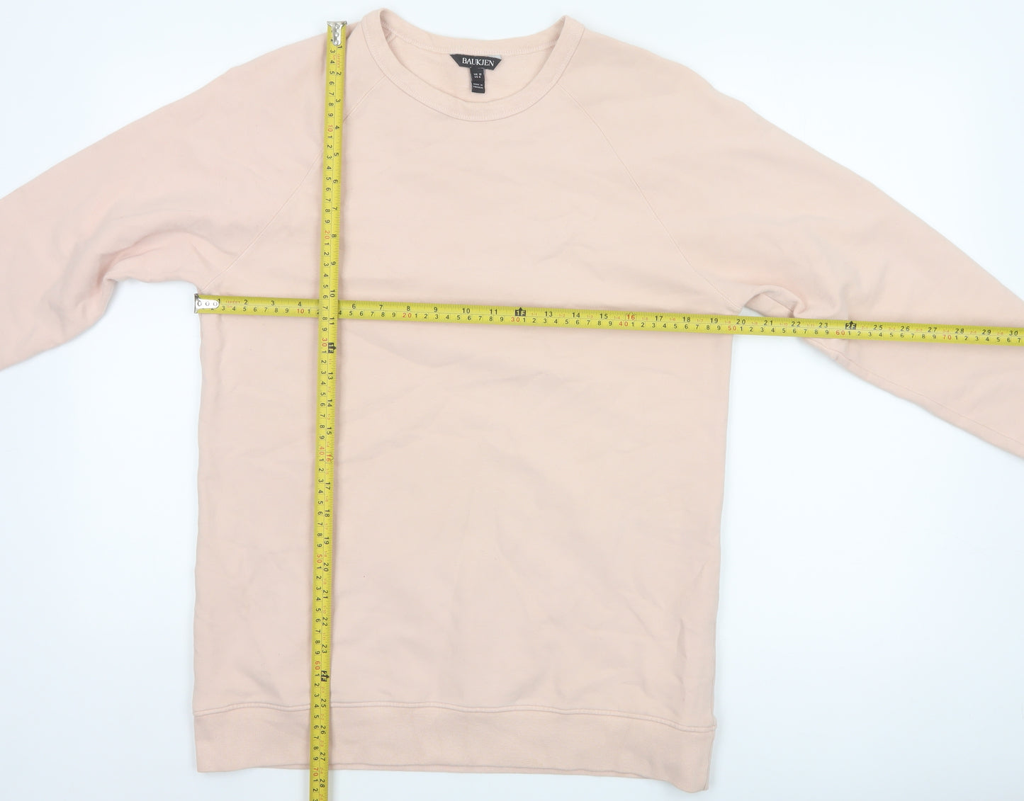 Baukjen Women Beige UK 12 Pullover Crew Neck Sweatshirt