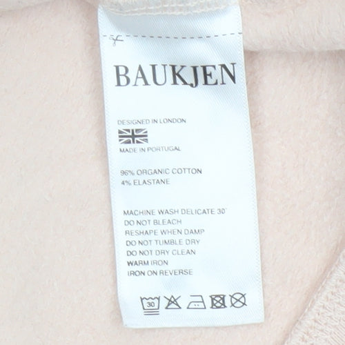 Baukjen Women Beige UK 12 Pullover Crew Neck Sweatshirt