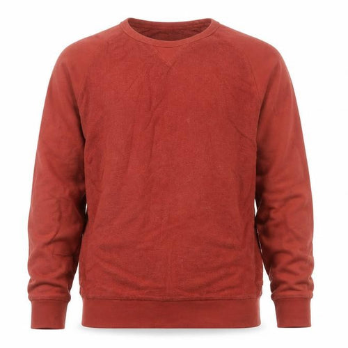 White Stuff Men’s Orange M Crew Neck Cotton Pullover Sweatshirt