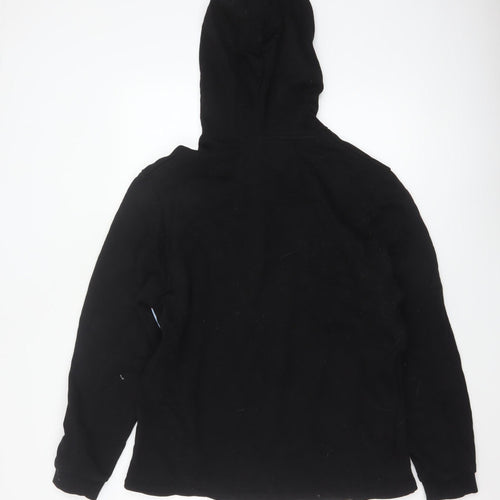 ASOS Men’s Black S Pullover Hoodie Colour Block Striped Cotton