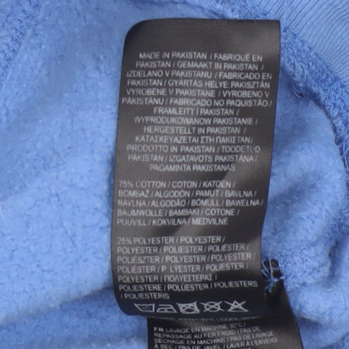 Jack Wills Women's Blue UK 12 Pullover Hoodie Logo Pockets