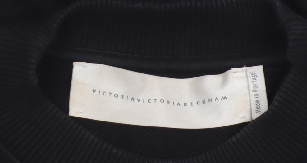 Victoria Victoria Beckham Women Black M City Graphic Pullover Sweatshirt
