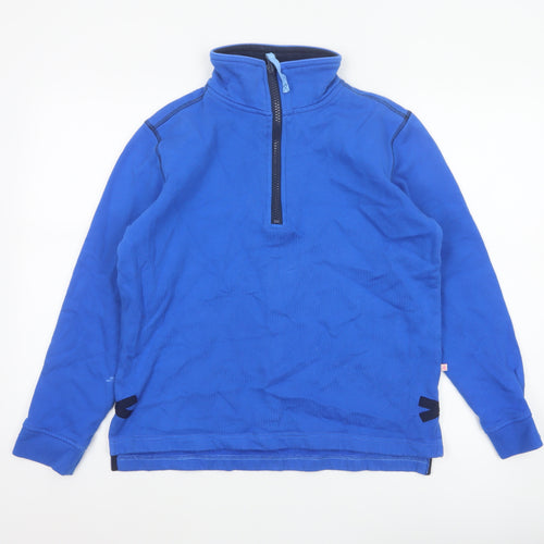 Dock of the Bay Women’s Blue Size 12 1/2 Zip Nautical Sweatshirt