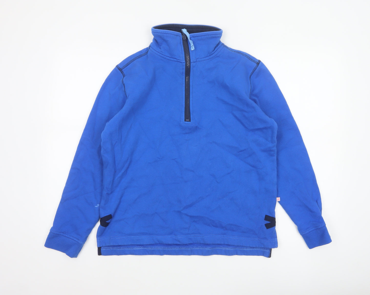 Dock of the Bay Women’s Blue Size 12 1/2 Zip Nautical Sweatshirt