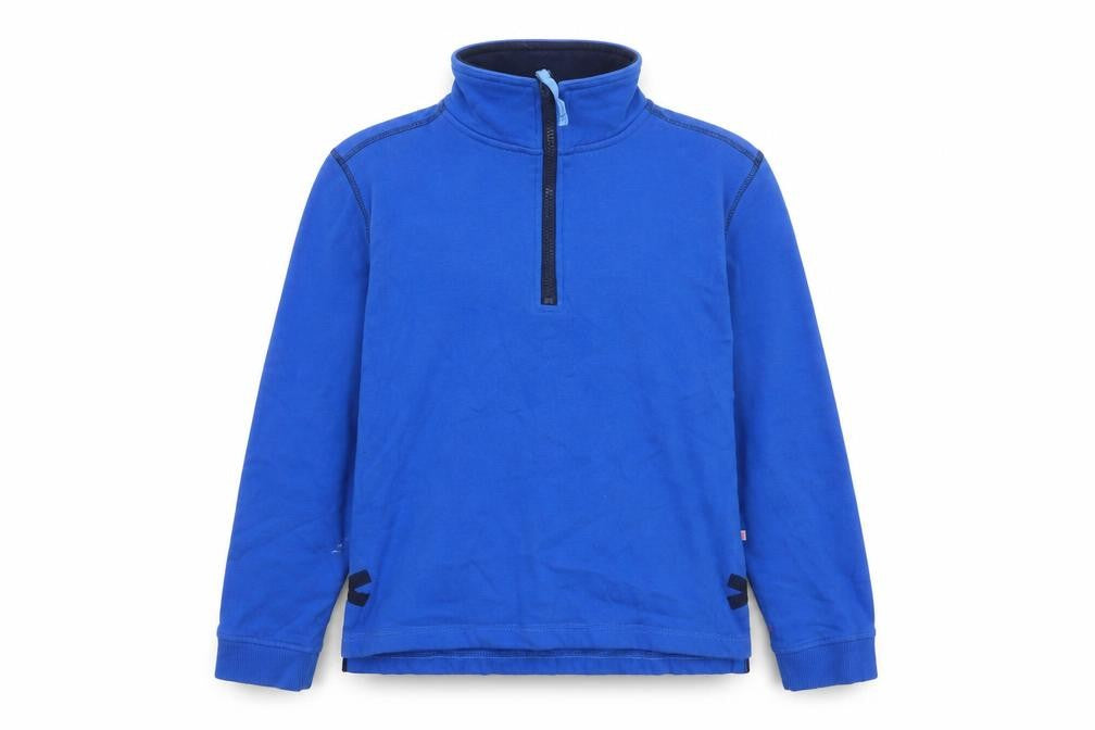Dock of the Bay Women’s Blue Size 12 1/2 Zip Nautical Sweatshirt