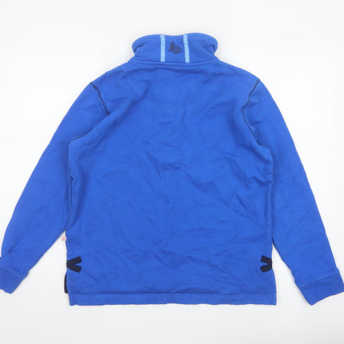 Dock of the Bay Women’s Blue Size 12 1/2 Zip Nautical Sweatshirt
