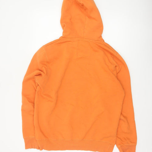 SoulCal Men’s Orange L Pullover Hoodie Fleece Logo Pocket