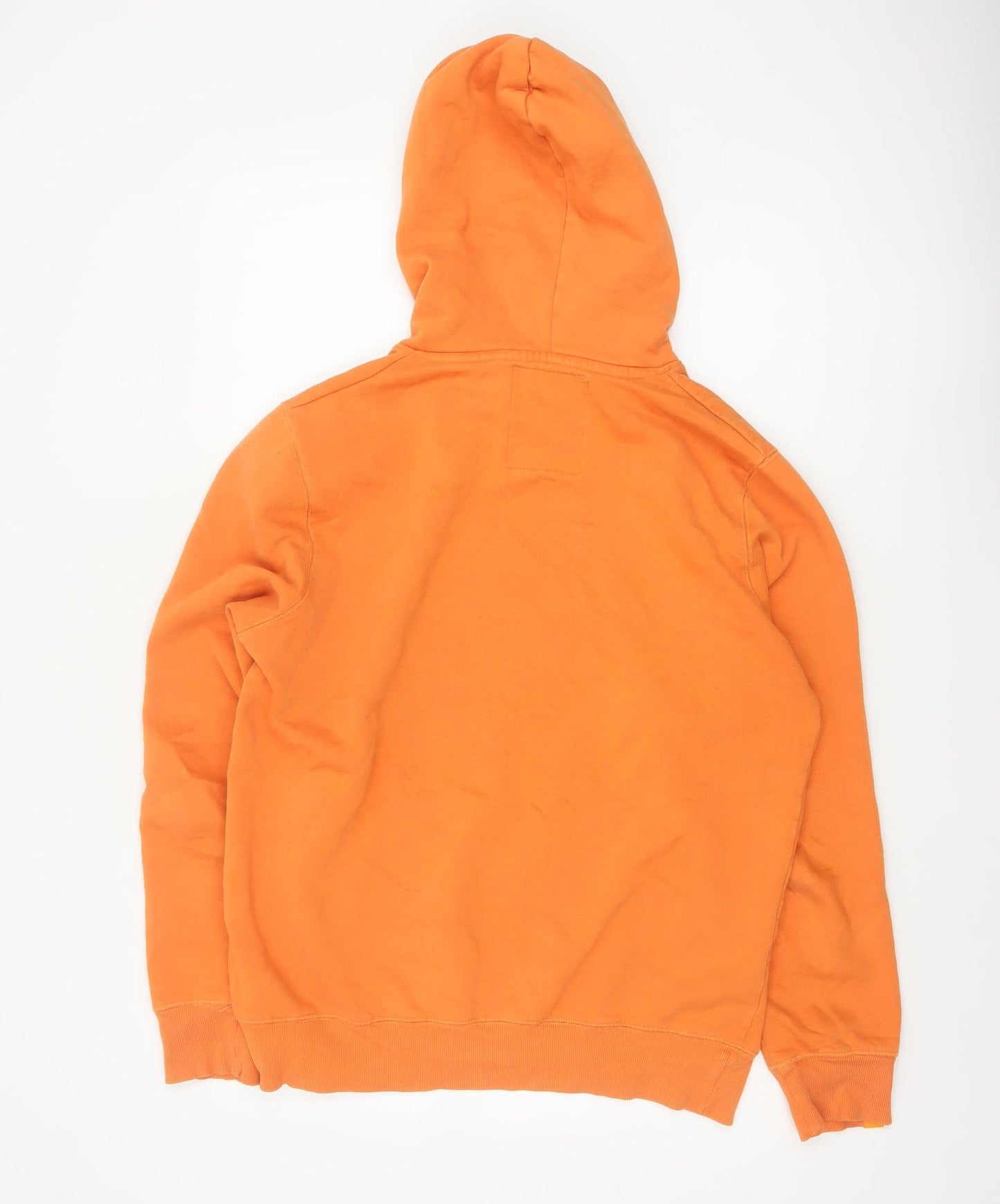 SoulCal Men’s Orange L Pullover Hoodie Fleece Logo Pocket
