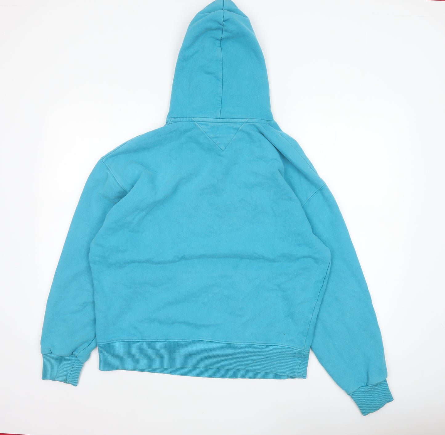 Tommy Jeans Women’s Blue M Pullover Logo Hoodie Cotton