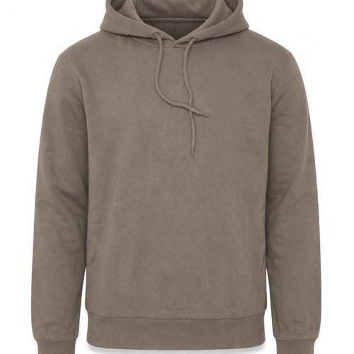 Jack & Jones Men’s Brown S Pullover Hoodie Logo Graphic Fleece