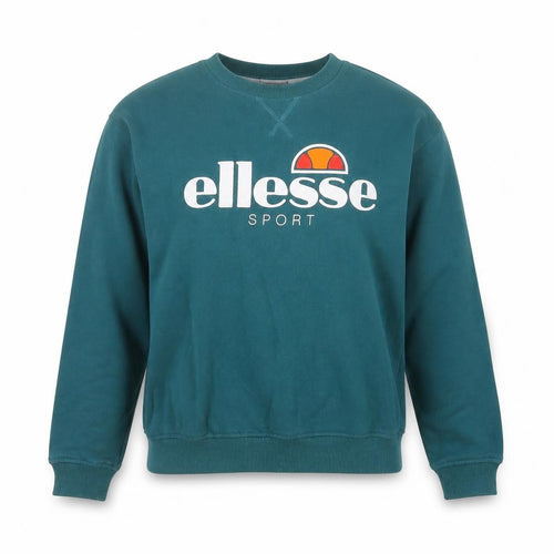 Ellesse Women’s Green UK 8 Logo Graphic Crew Neck Pullover Sweatshirt