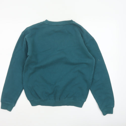 Ellesse Women’s Green UK 8 Logo Graphic Crew Neck Pullover Sweatshirt