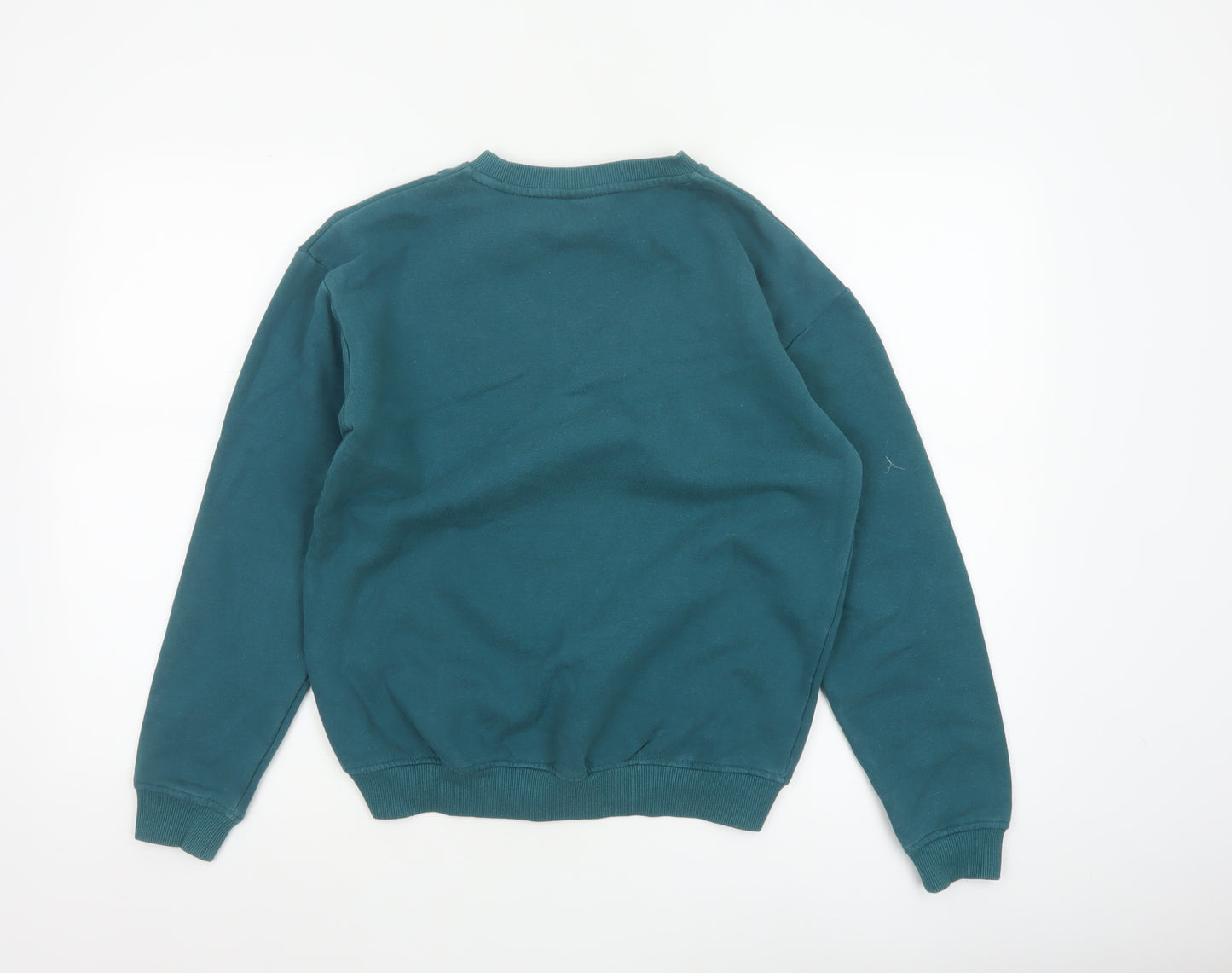 Ellesse Women’s Green UK 8 Logo Graphic Crew Neck Pullover Sweatshirt