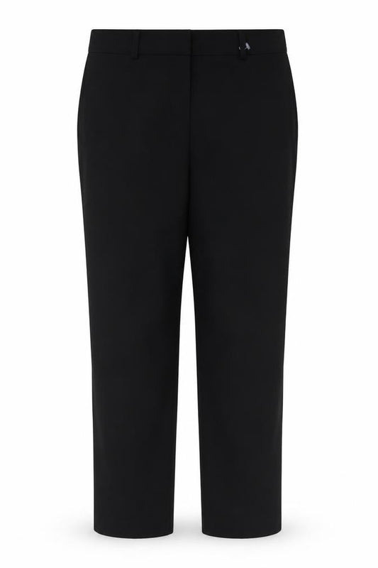 Marks & Spencer Women Black UK 14 Straight Tailored Work Trousers