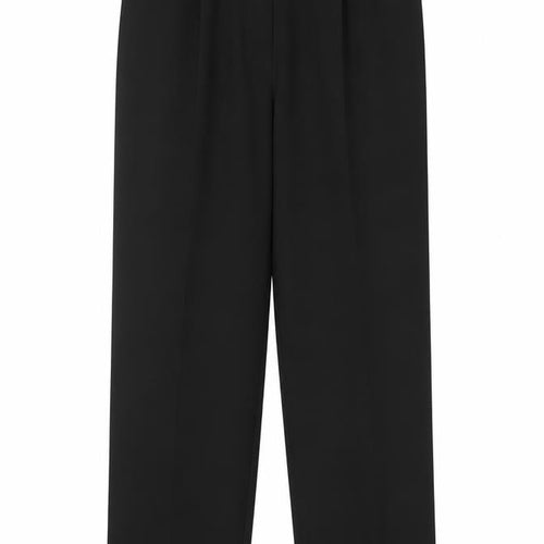 Marks & Spencer Women Black UK 14 Wool Blend Tapered Dress Trousers