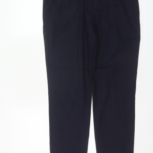 Next Women Black UK 8 Tall Tapered Work Dress Trousers Pockets