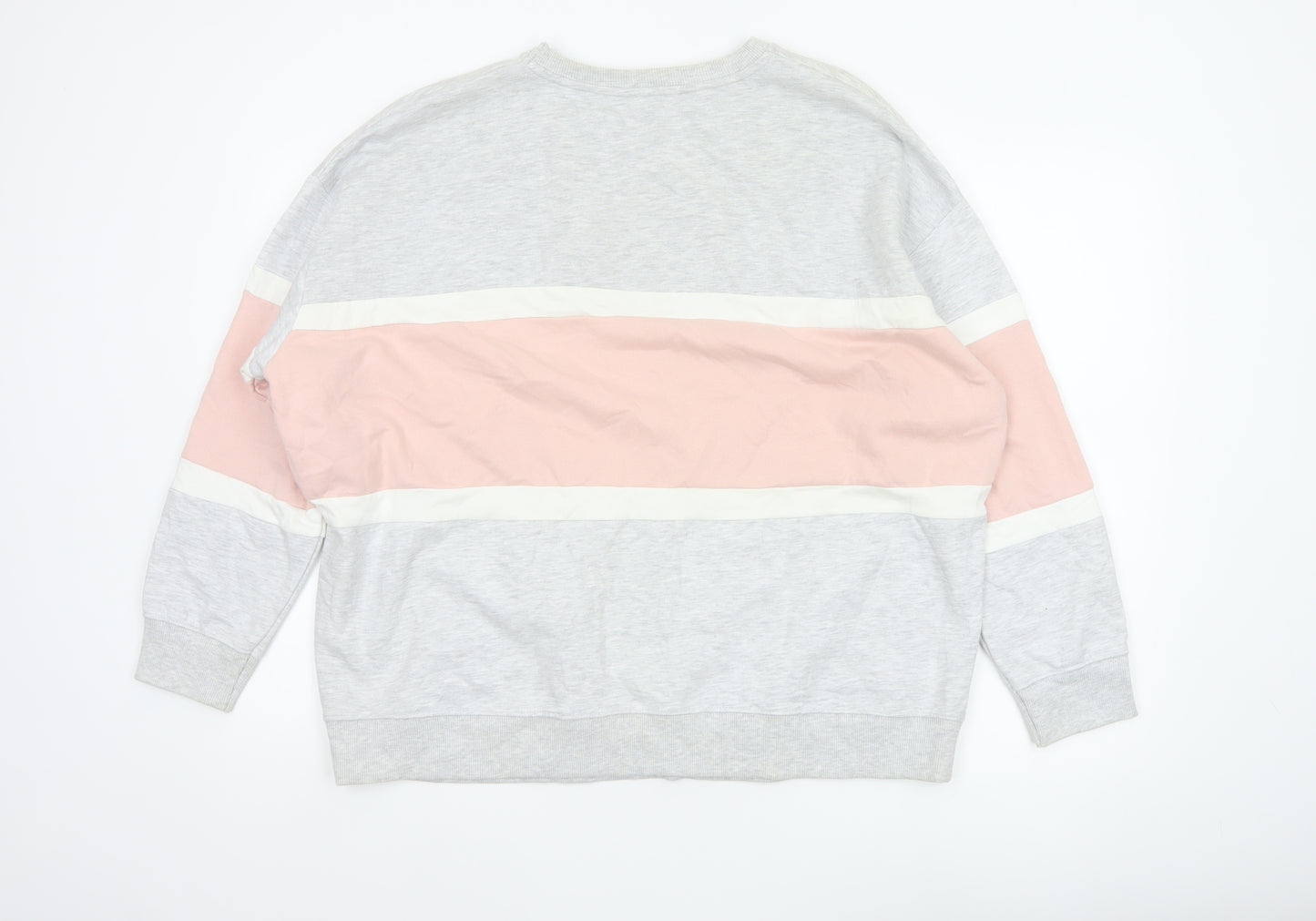 New Look Women’s Multicoloured Colourblock Fleece Sweatshirt Size L